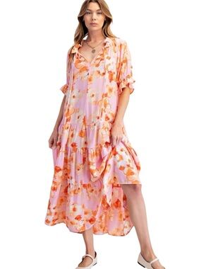 707:  EASEL NWT DRESS PINK (C)